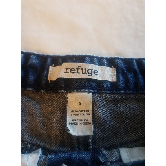Refuge Womens Skirt Sz Small Acid Washed Button down Denim Mini Distressed Y2k - Picture 5 of 12